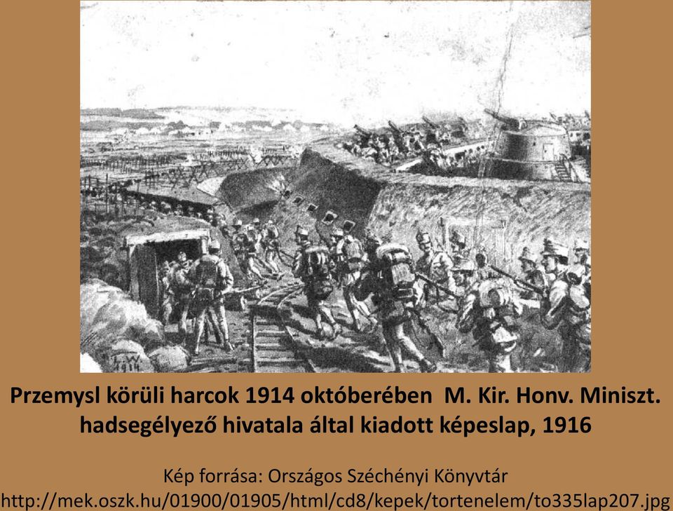 hadsegélyező hivatala által kiadott képeslap, 1916 Kép