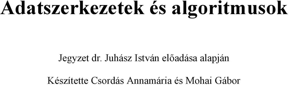 Juhász István előadása