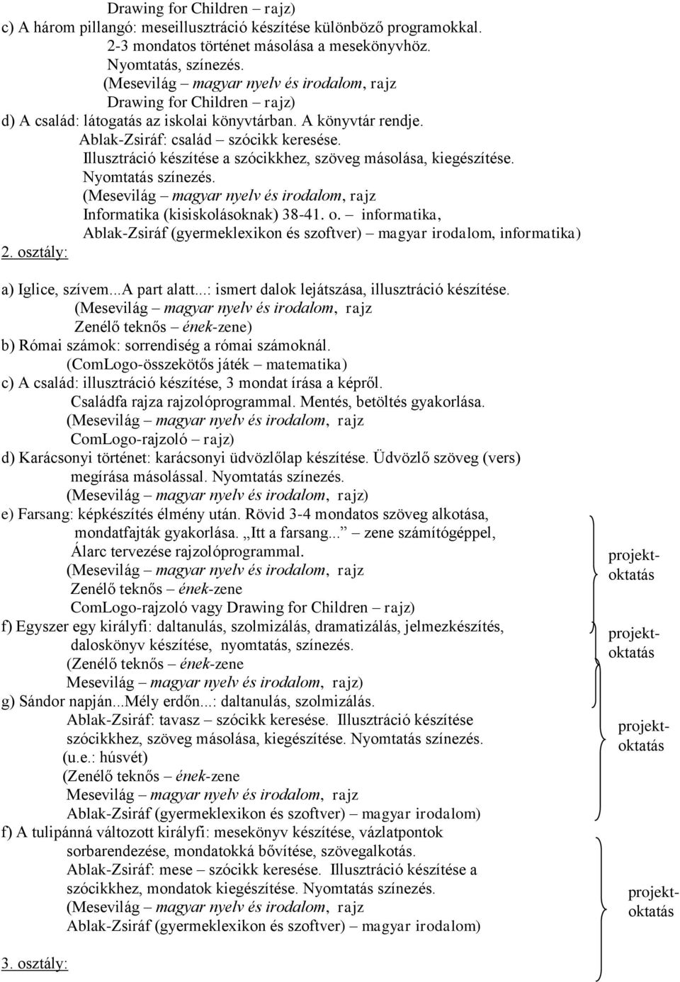 Nyomtatás színezés. Informatika (kisiskolásoknak) 38-41. o. informatika, Ablak-Zsiráf (gyermeklexikon és szoftver) magyar irodalom, informatika) 2. osztály: a) Iglice, szívem...a part alatt.