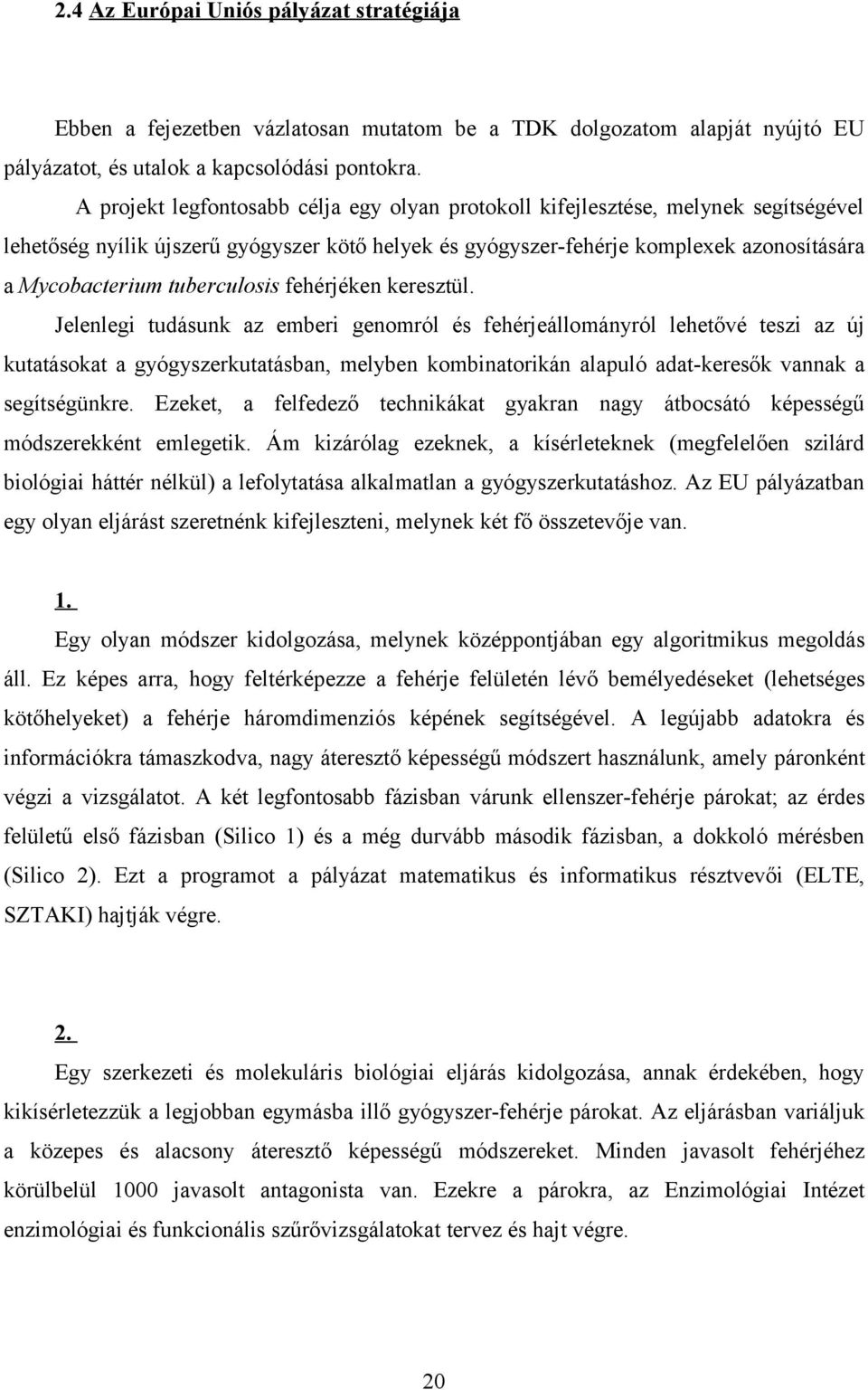 tuberculosis fehérjéken keresztül.