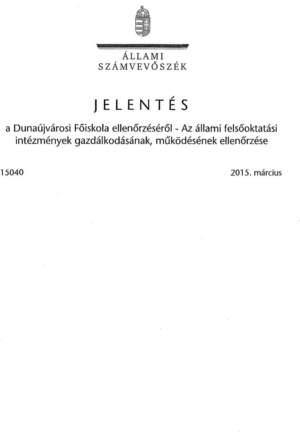 állami felsőoktatási intézmények