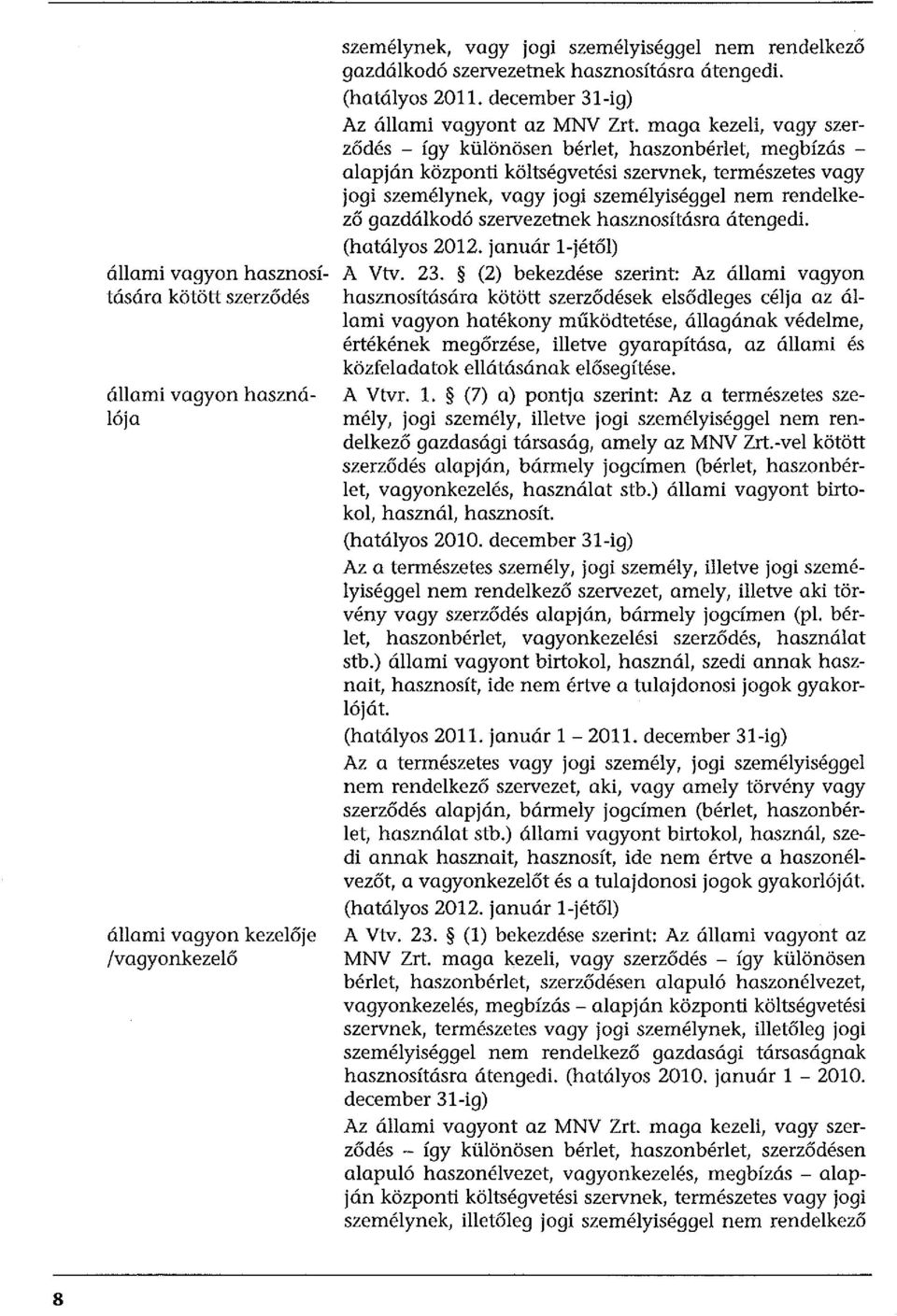 maga kezeli, vagy szerződés - így különösen bérlet, haszonbérlet, megbízás - alapján központi költségvetési szervnek, természetes vagy jogi személynek, vagy jogi személyiséggel nem rendelkező