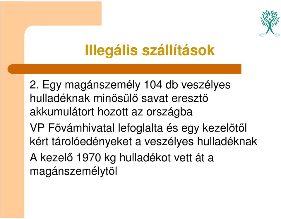 eresztő akkumulátort hozott az országba VP Fővámhivatal lefoglalta