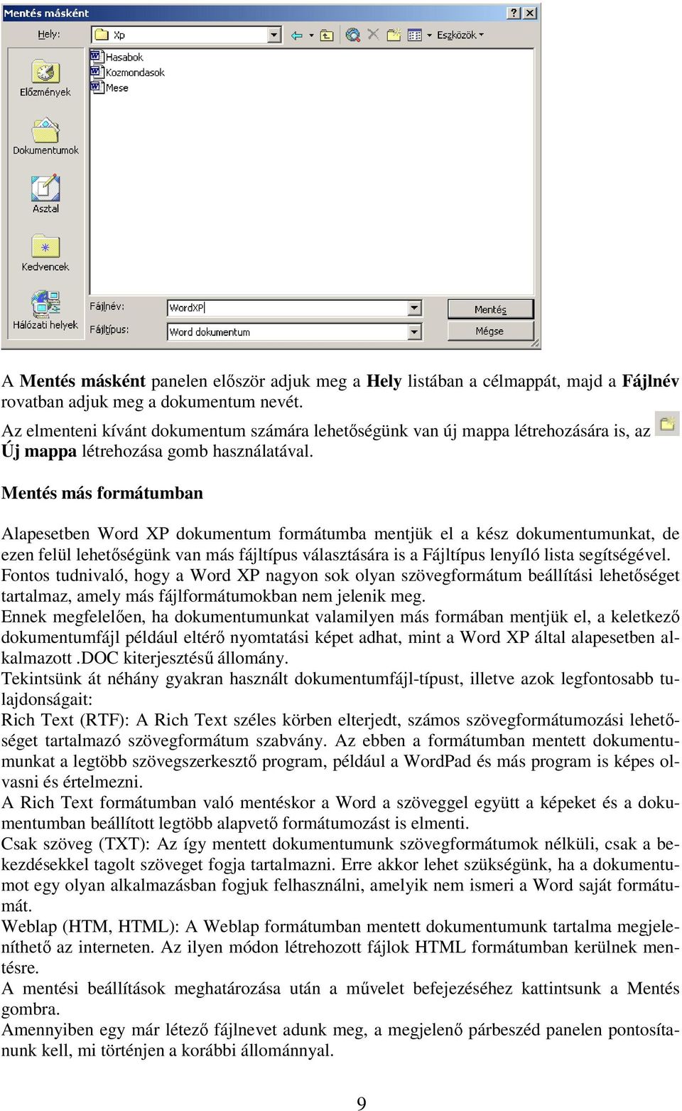 Oktatási segédlet MS Office - Word XP - PDF Free Download