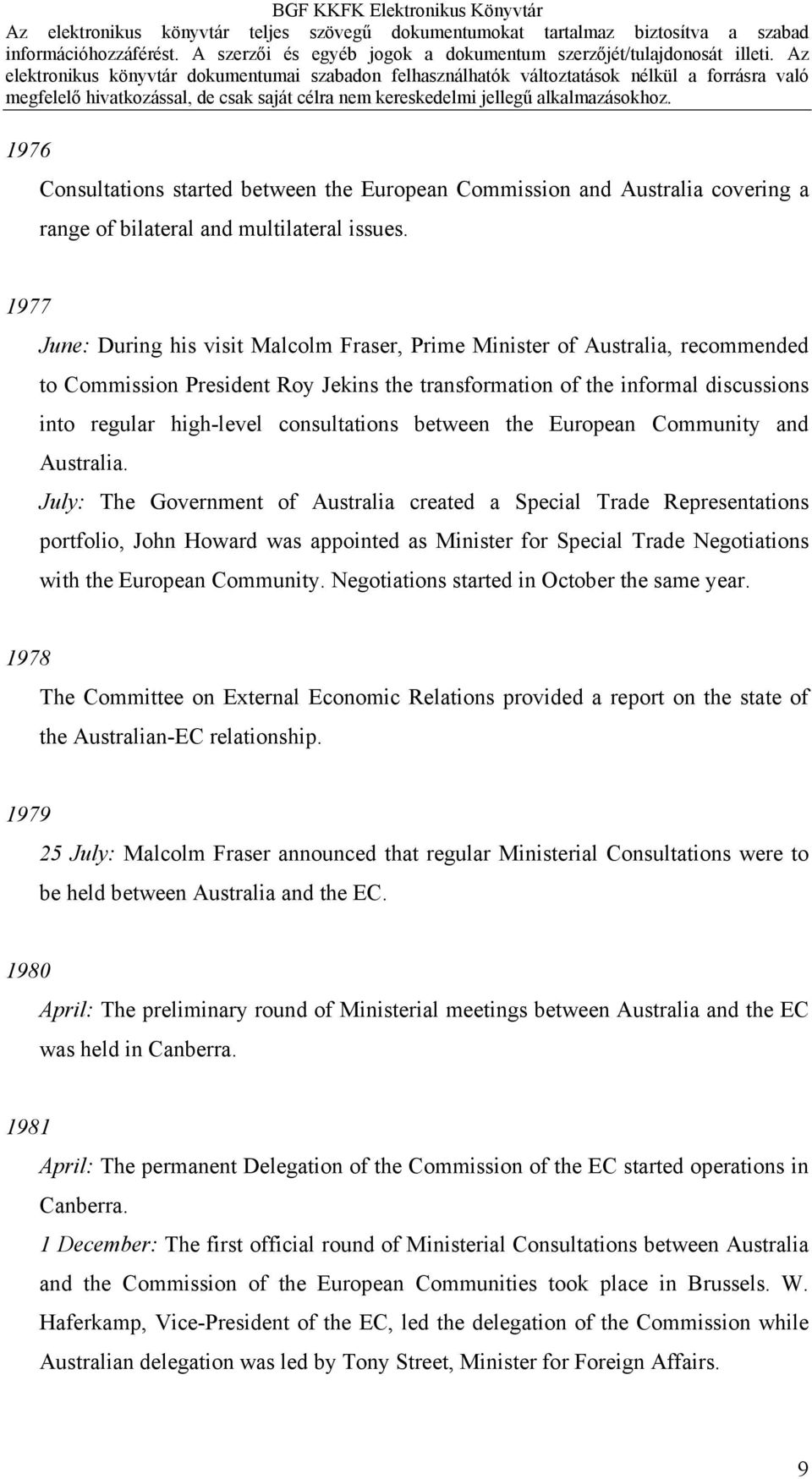 consultations between the European Community and Australia.