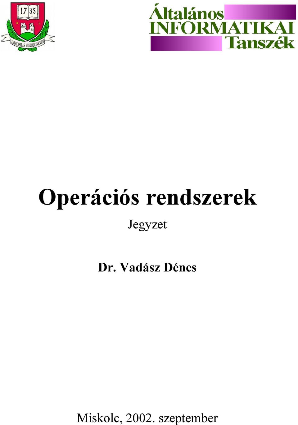 Jegyzet Dr.