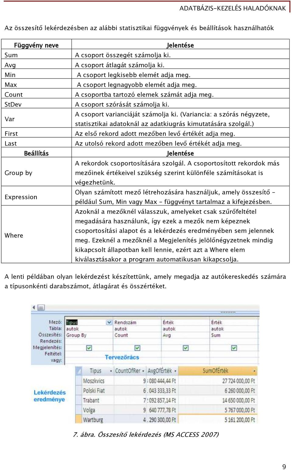 A csoport szórását számolja ki. A csoport varianciáját számolja ki. (Variancia: a szórás négyzete, statisztikai adatoknál az adatkiugrás kimutatására szolgál.