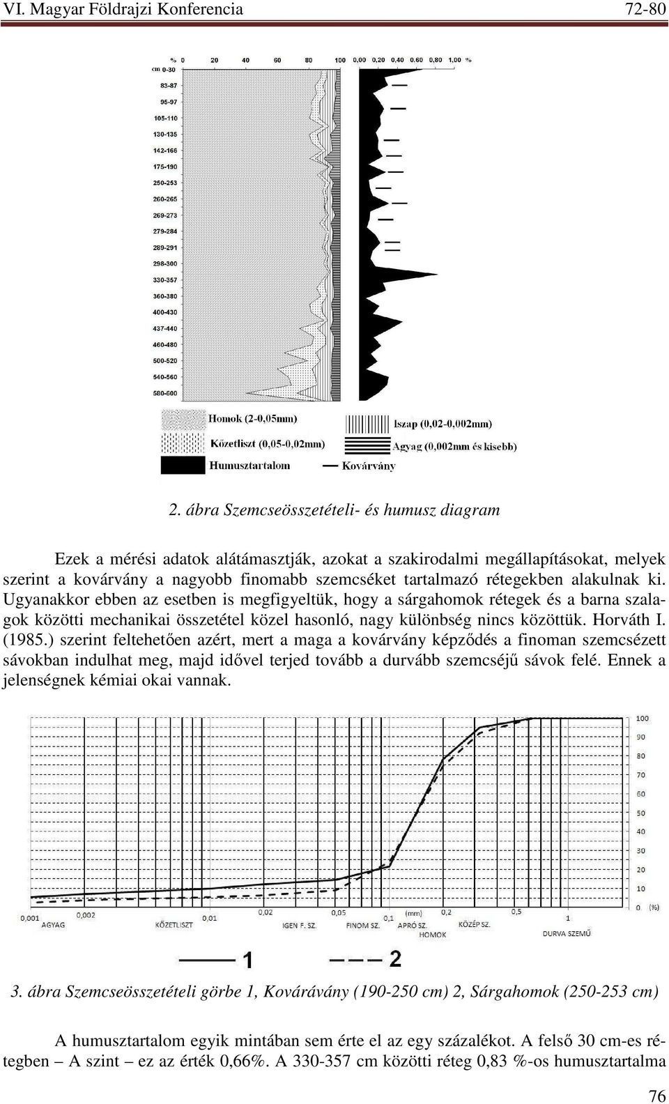Horváth I. (1985.) szerint feltehetıen azért, mert a maga a kovárvány képzıdés a finoman szemcsézett sávokban indulhat meg, majd idıvel terjed tovább a durvább szemcséjő sávok felé.