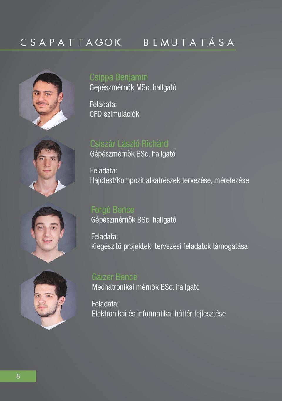 hallgató Hajótest/Kompozit alkatrészek tervezése, méretezése Forgó Bence Gépészmérnök BSc.