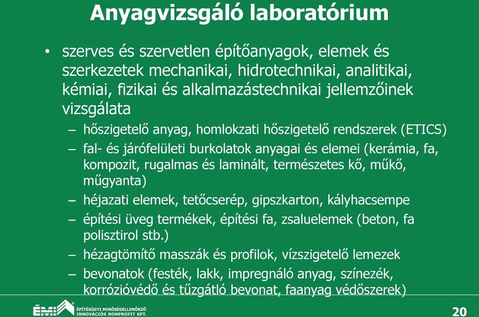 Az ÉMI Nonprofit Kft. Tevékenysége az építésfelügyeleti ellenőrzéseken, az  új építési rendelet (CPR) bevezetésének hatásai - PDF Ingyenes letöltés