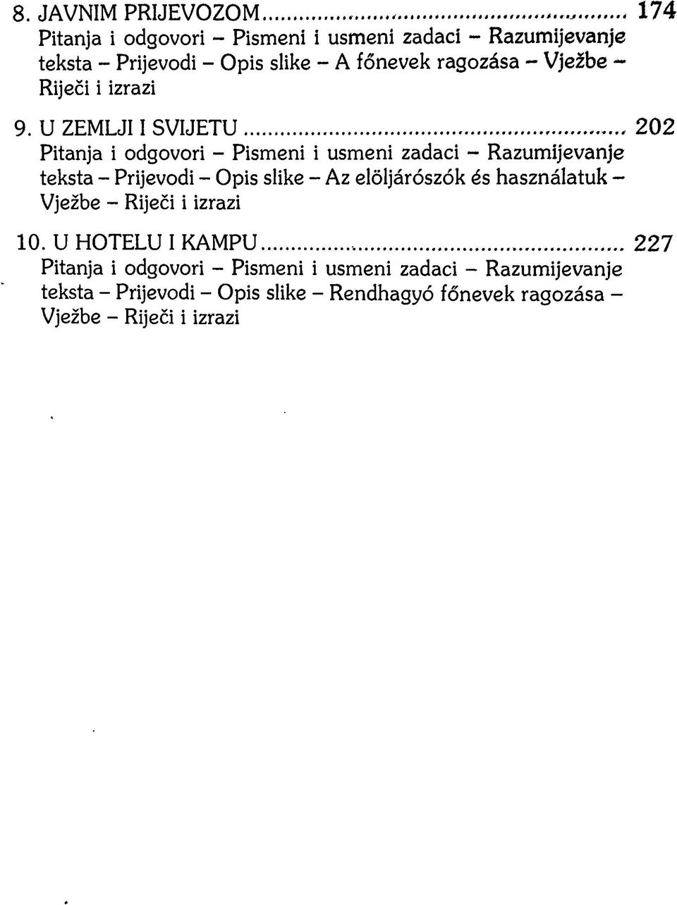 Riječi i izrazi 9. U ZEMLJI I SV IJETU.
