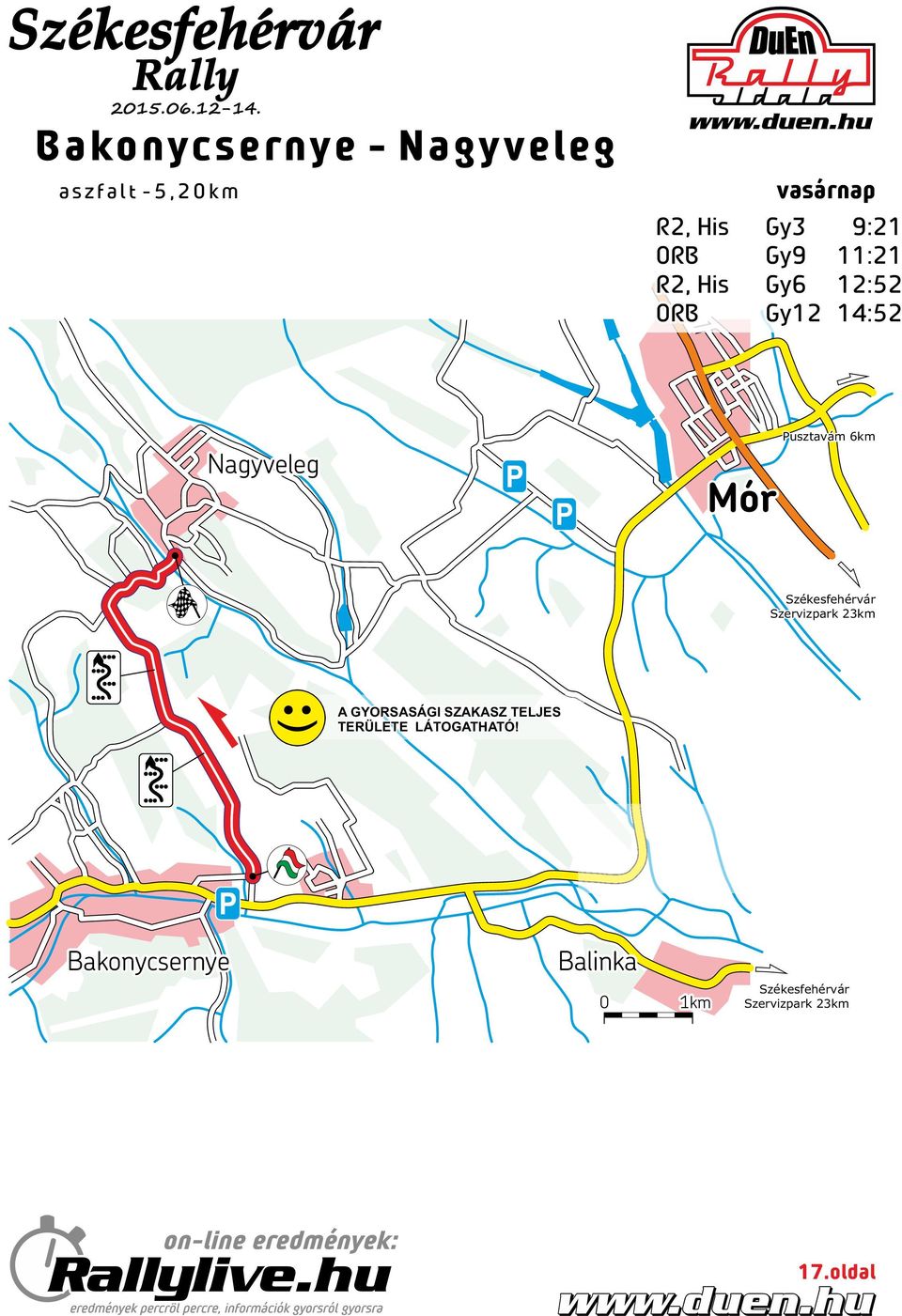 Székesfehérvár Szervizpark 23km A GYORSASÁGI SZAKASZ TELJES TERÜLETE