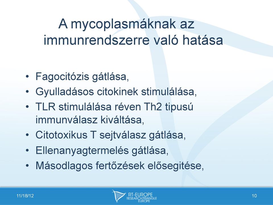 Th2 tipusú immunválasz kiváltása, Citotoxikus T sejtválasz