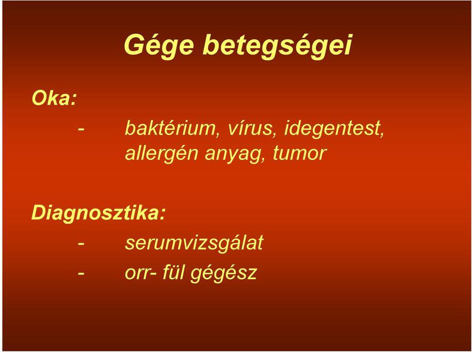 allergén anyag, tumor