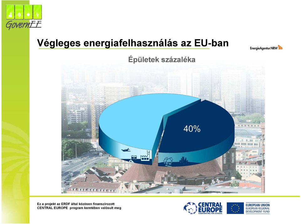 EU-ban Épületek százaléka
