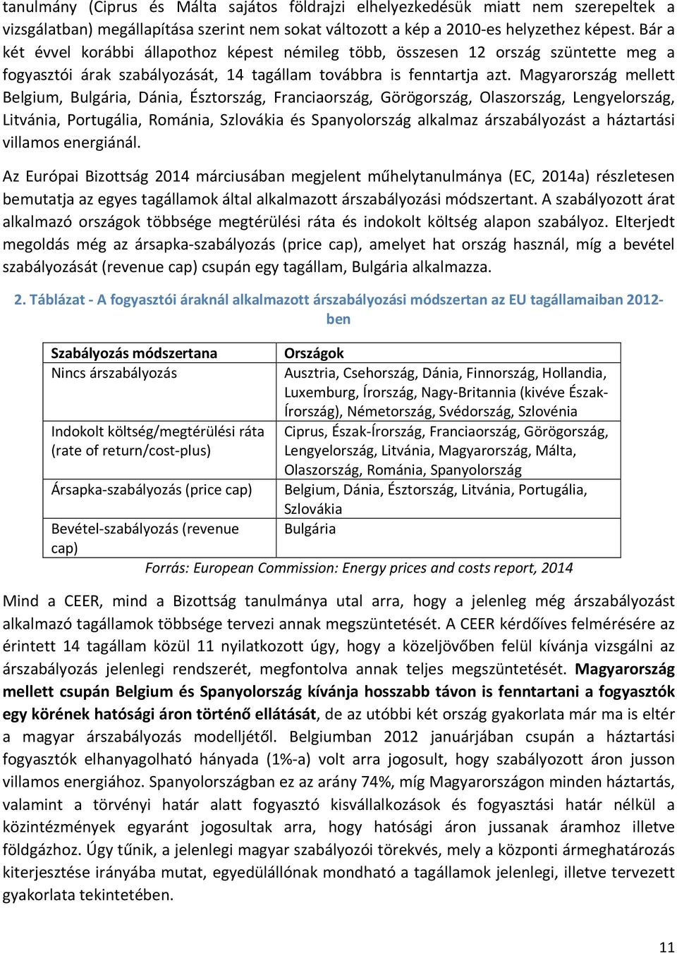 Magyarország mellett Belgium, Bulgária, Dánia, Észtország, Franciaország, Görögország, Olaszország, Lengyelország, Litvánia, Portugália, Románia, Szlovákia és Spanyolország alkalmaz árszabályozást a