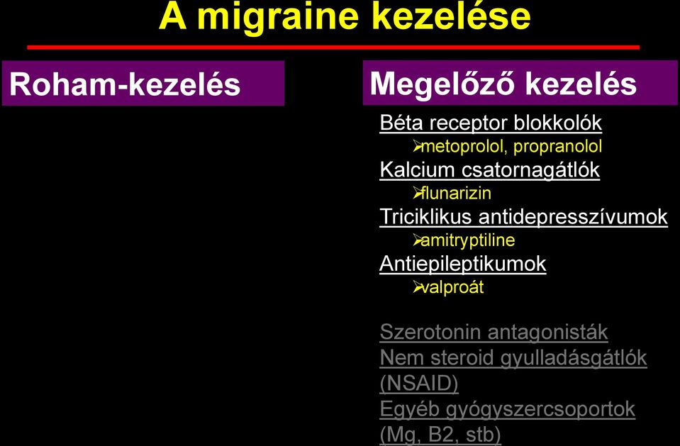 antidepresszívumok amitryptiline Antiepileptikumok valproát Szerotonin