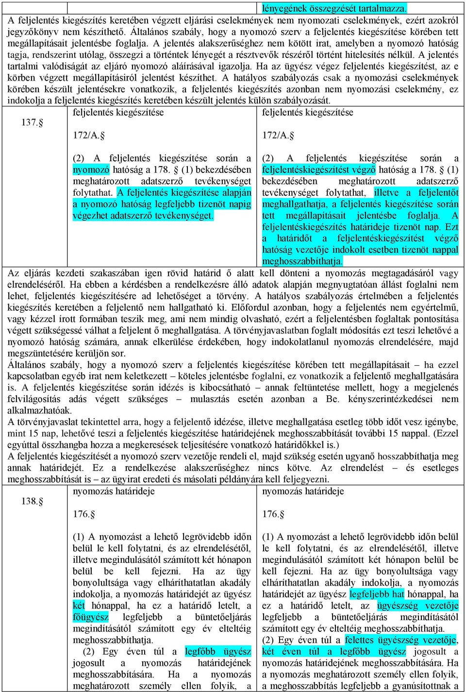 A jelentés alakszerűséghez nem kötött irat, amelyben a nyomozó hatóság tagja, rendszerint utólag, összegzi a történtek lényegét a résztvevők részéről történt hitelesítés nélkül.