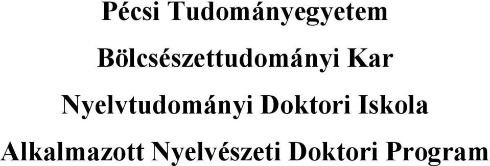 Nyelvtudományi Doktori