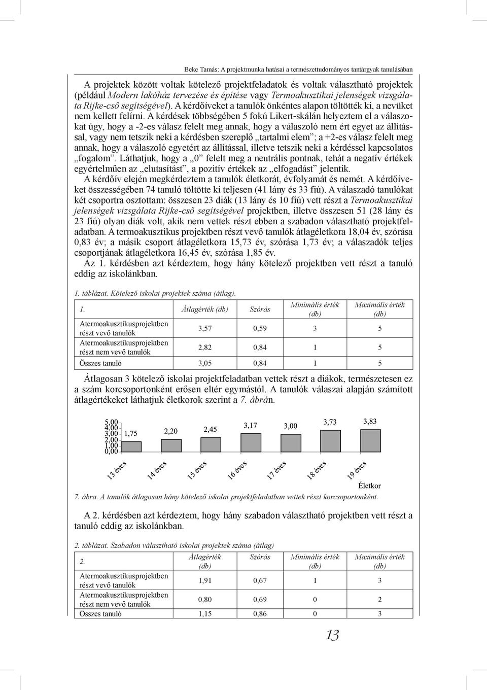A kérdések többségében 5 fokú Likert-skálán helyeztem el a válaszokat úgy, hogy a -2-es válasz felelt meg annak, hogy a válaszoló nem ért egyet az állítással, vagy nem tetszik neki a kérdésben