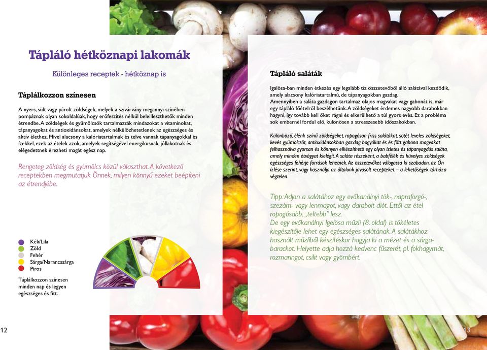 A zöldségek és gyümölcsök tartalmazzák mindazokat a vitaminokat, tápanyagokat és antioxidánsokat, amelyek nélkülözhetetlenek az egészséges és aktív élethez.