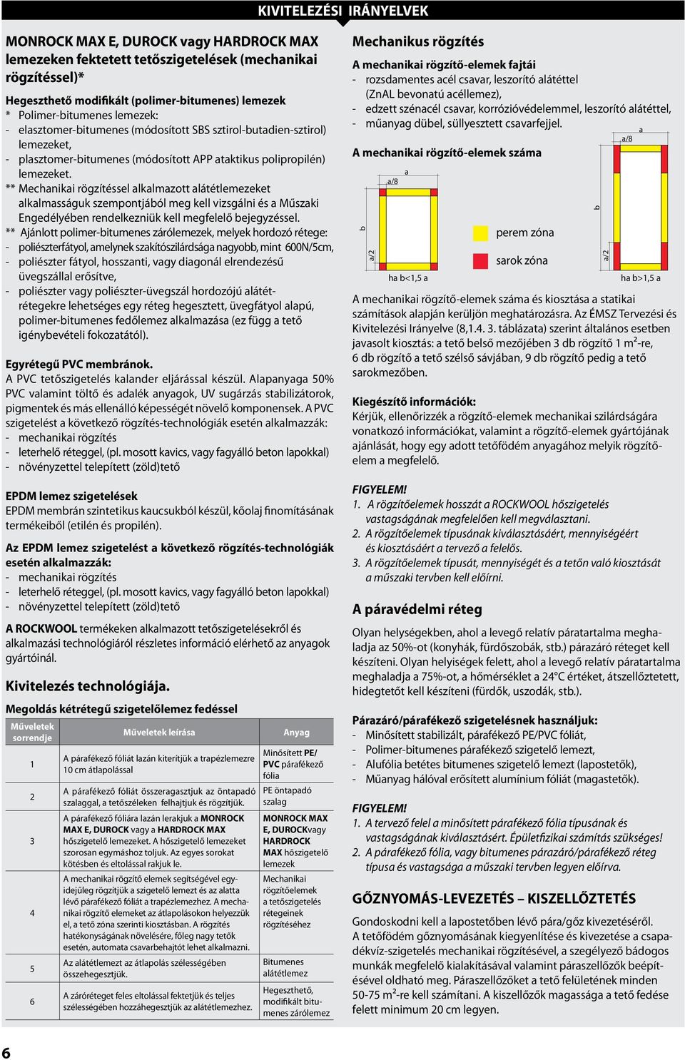 ** Mechanikai rögzítéssel alkalmazott alátétlemezeket alkalmasságuk szempontjából meg kell vizsgálni és a Műszaki Engedélyében rendelkezniük kell megfelelő bejegyzéssel.