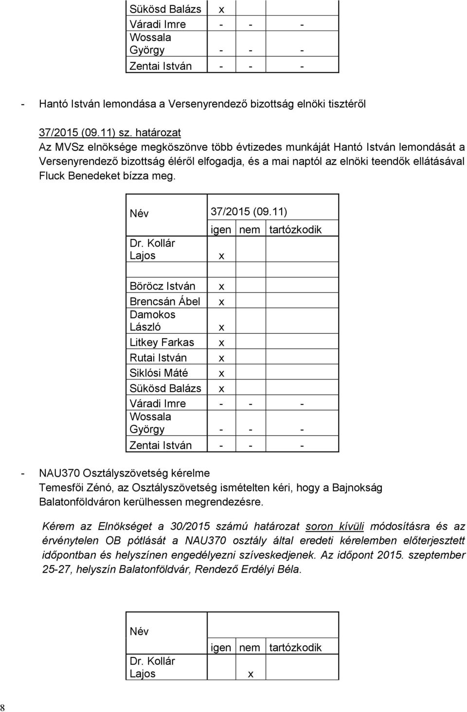 bízza meg. Név 37/2015 (09.