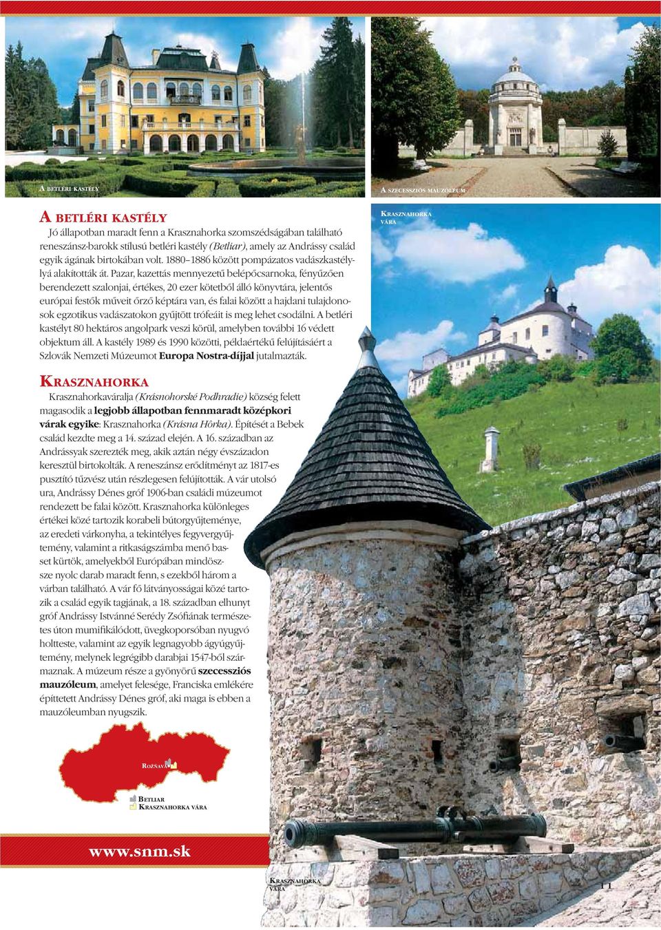 Pazar, kazettás mennyezetű belépőcsarnoka, fényűzően berendezett szalonjai, értékes, 20 ezer kötetből álló könyvtára, jelentős európai festők műveit őrző képtára van, és falai között a hajdani