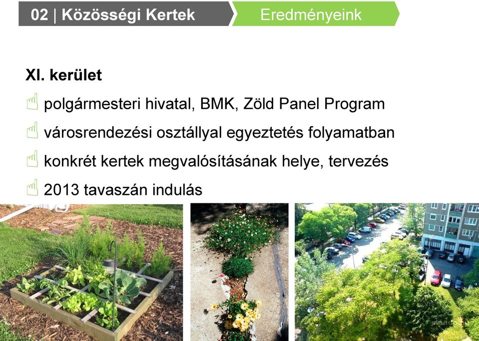 Program városrendezési osztállyal egyeztetés