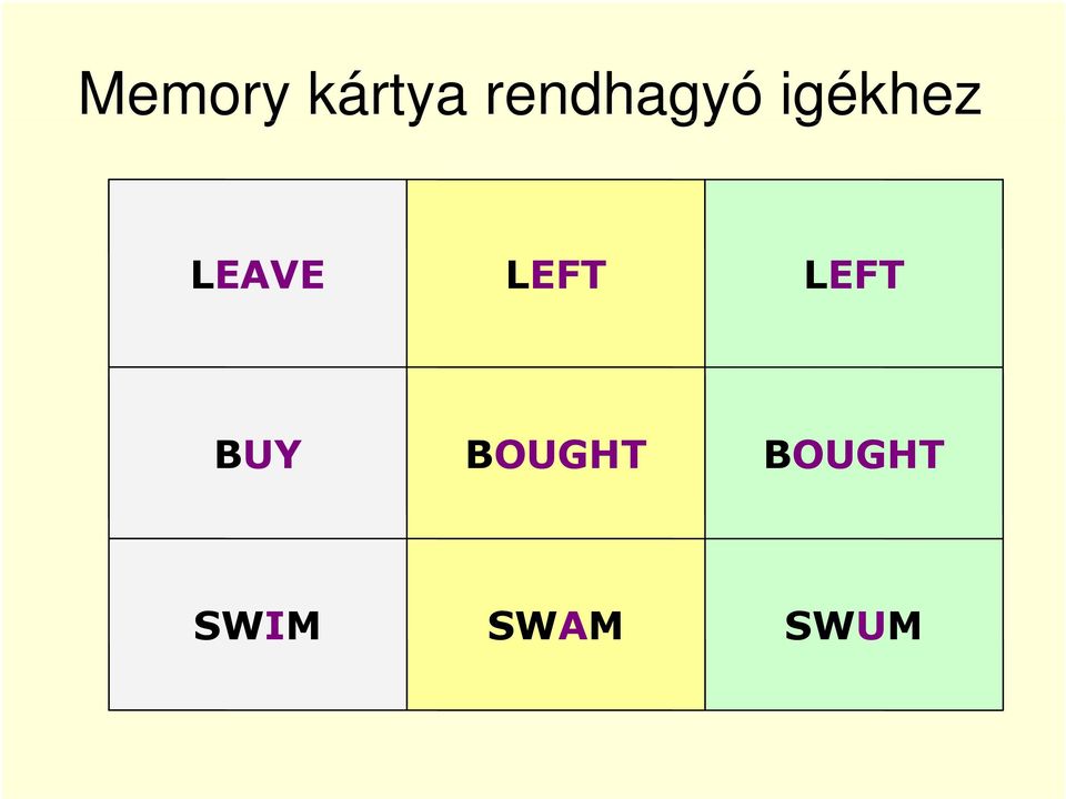 LEAVE LEFT LEFT BUY