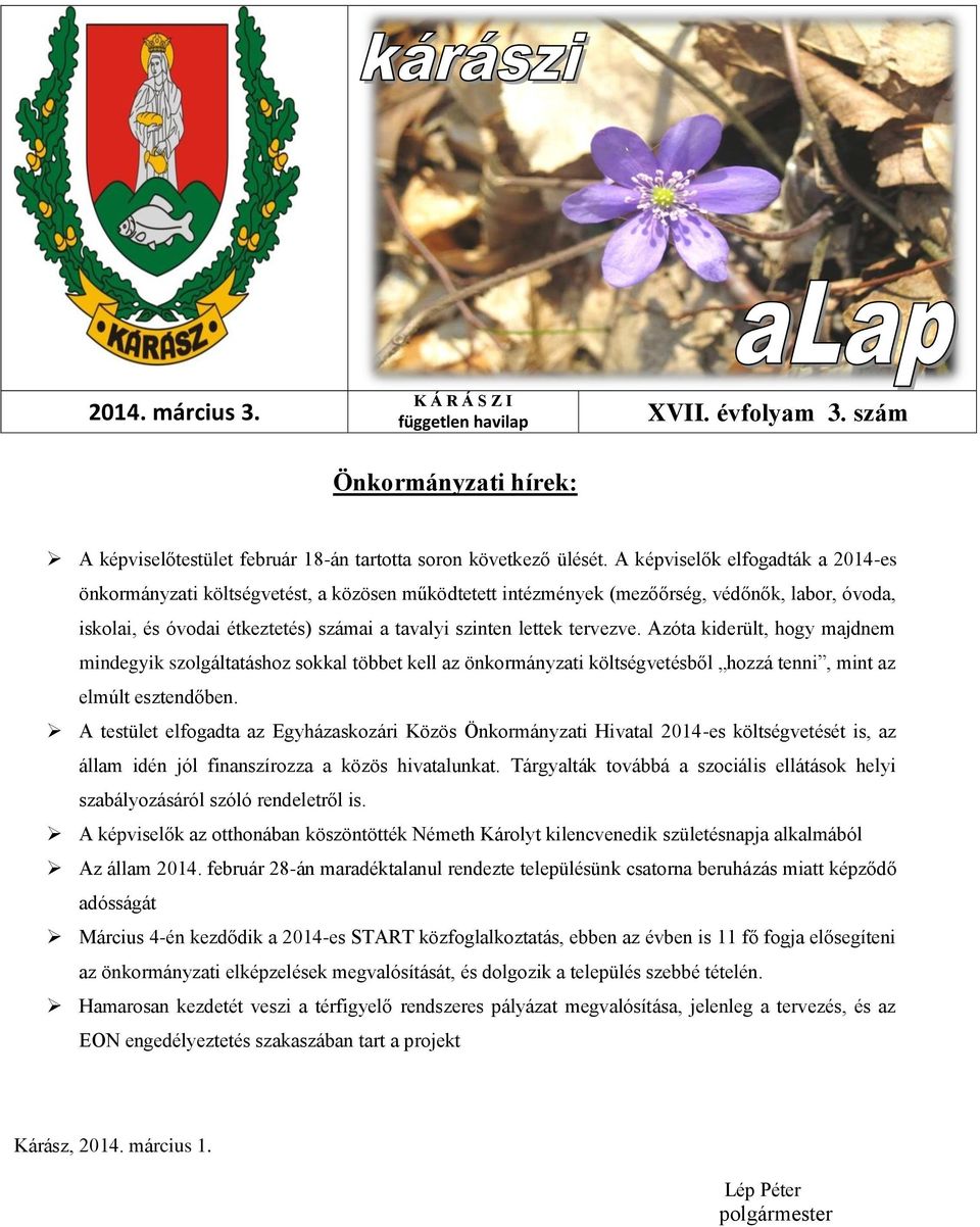 tervezve. Azóta kiderült, hogy majdnem mindegyik szolgáltatáshoz sokkal többet kell az önkormányzati költségvetésből hozzá tenni, mint az elmúlt esztendőben.