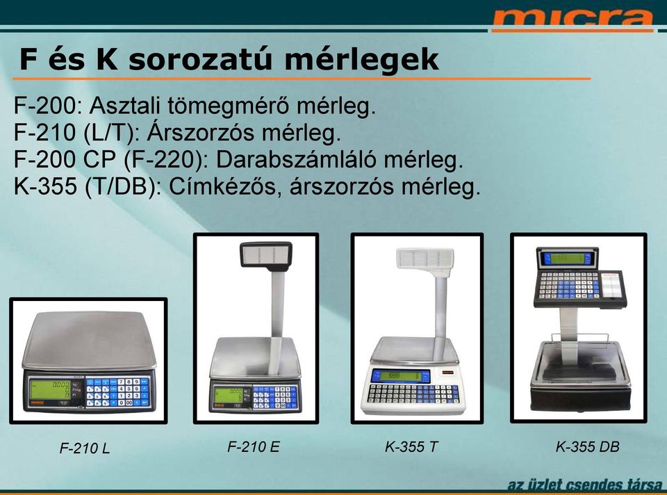 F-200 CP (F-220): Darabszámláló mérleg.