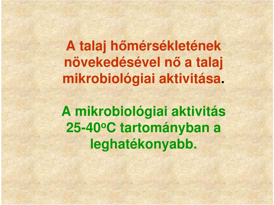 mikrobiológiai aktivitása.