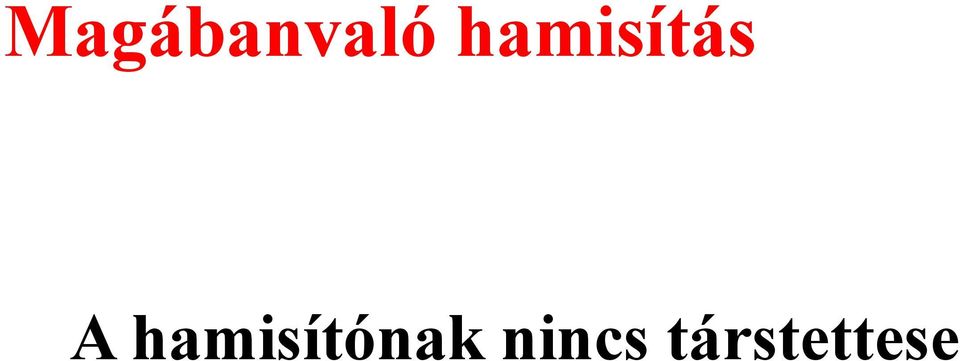 hamisítónak