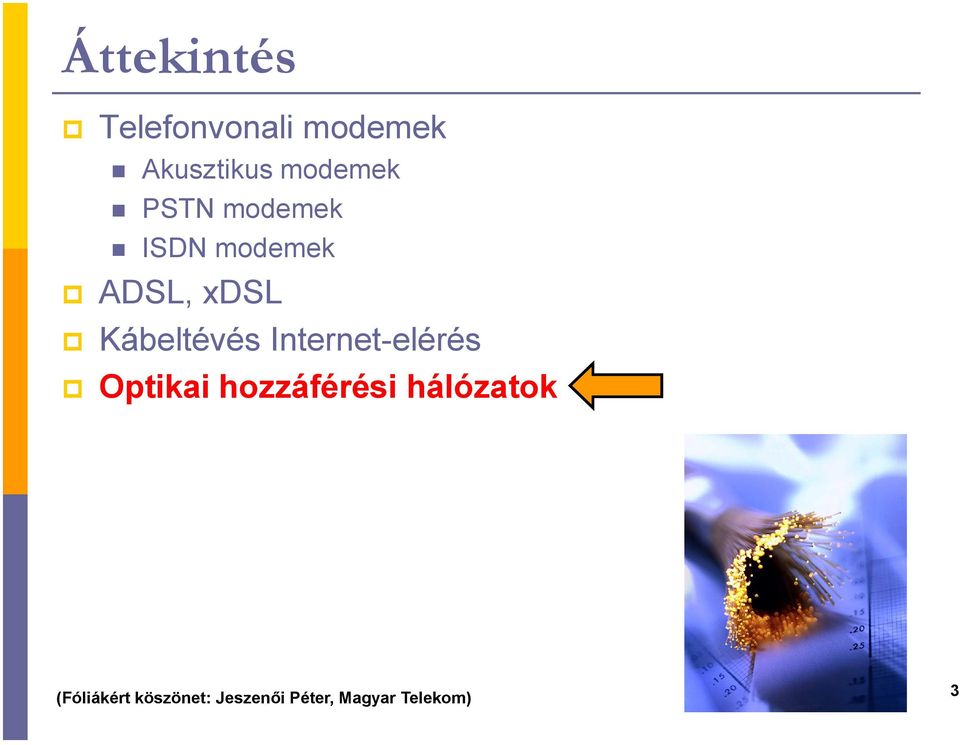 Kábeltévés Internet-elérés Optikai hozzáférési