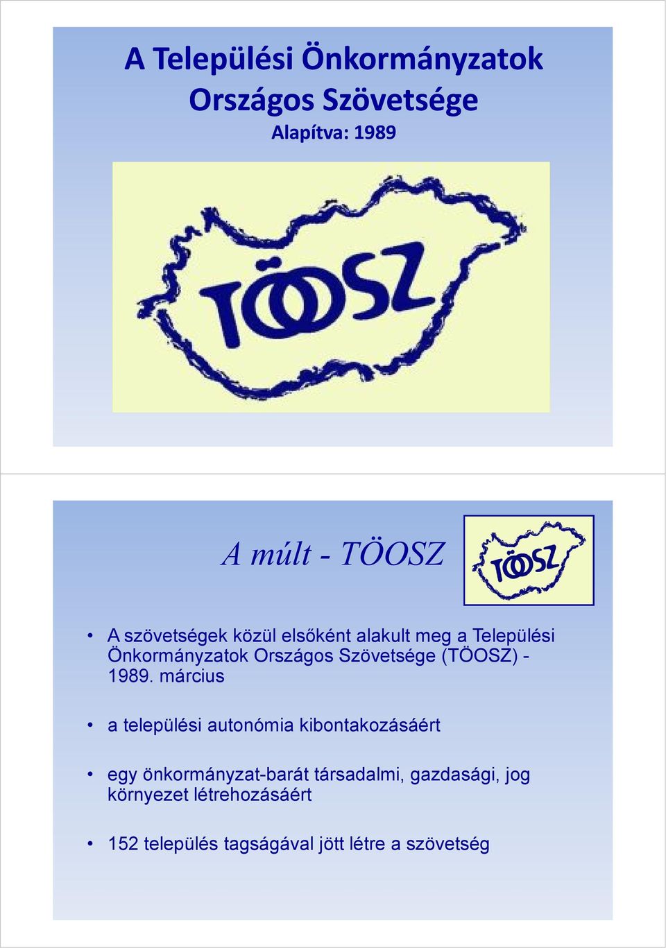 (TÖOSZ) - 1989.