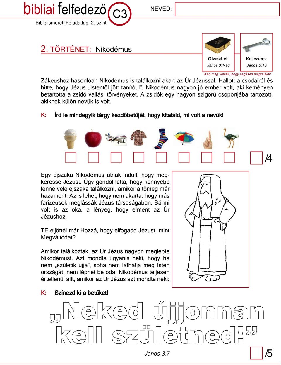 nikodémus nagyon jó ember volt, aki keményen betartotta a zsidó vallási törvényeket. A zsidók egy nagyon szigorú csoportjába tartozott, akiknek külön nevük is volt.