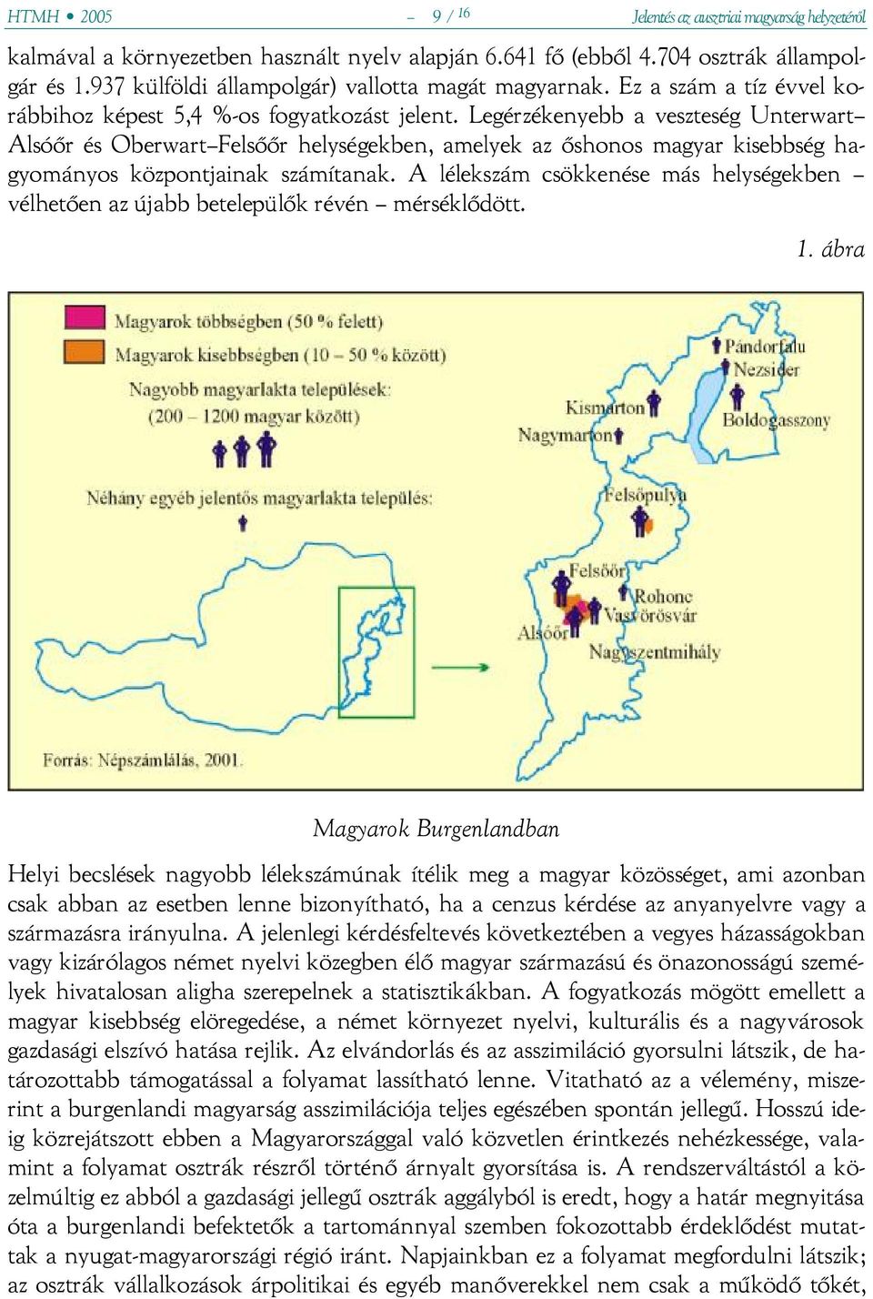 Legérzékenyebb a veszteség Unterwart Alsóőr és Oberwart Felsőőr helységekben, amelyek az őshonos magyar kisebbség hagyományos központjainak számítanak.