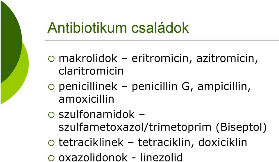 amoxicillin szulfonamidok szulfametoxazol/trimetoprim