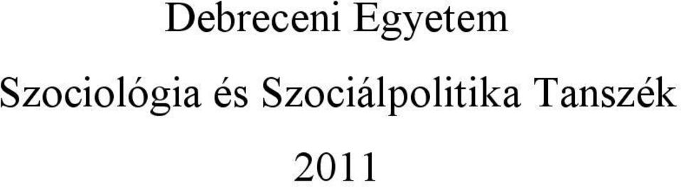 Szociológia és