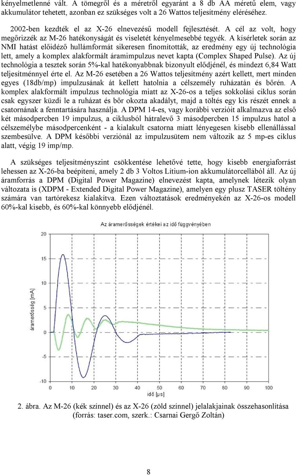 A kísérletek során az NMI hatást előidéző hullámformát sikeresen finomították, az eredmény egy új technológia lett, amely a komplex alakformált áramimpulzus nevet kapta (Complex Shaped Pulse).