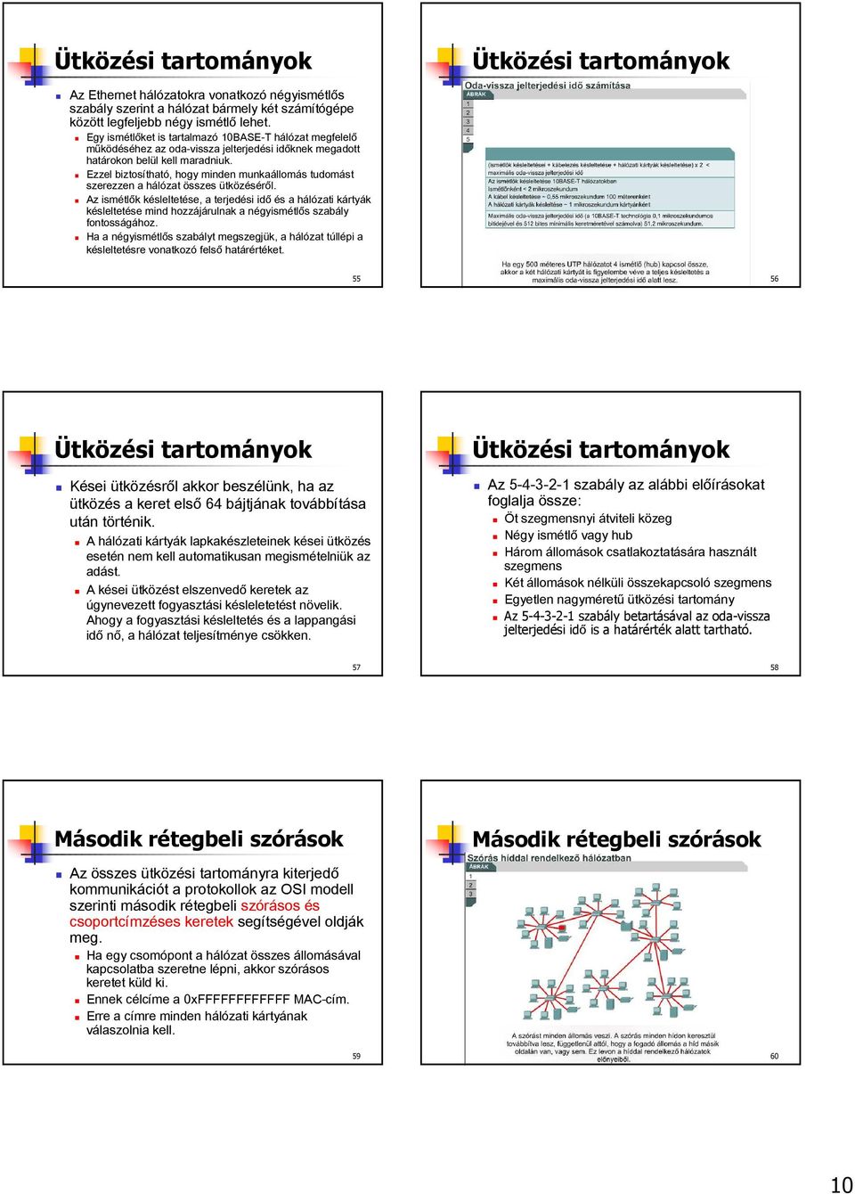 Ezzel biztosítható, hogy minden munkaállomás tudomást szerezzen a hálózat összes ütközéséről.