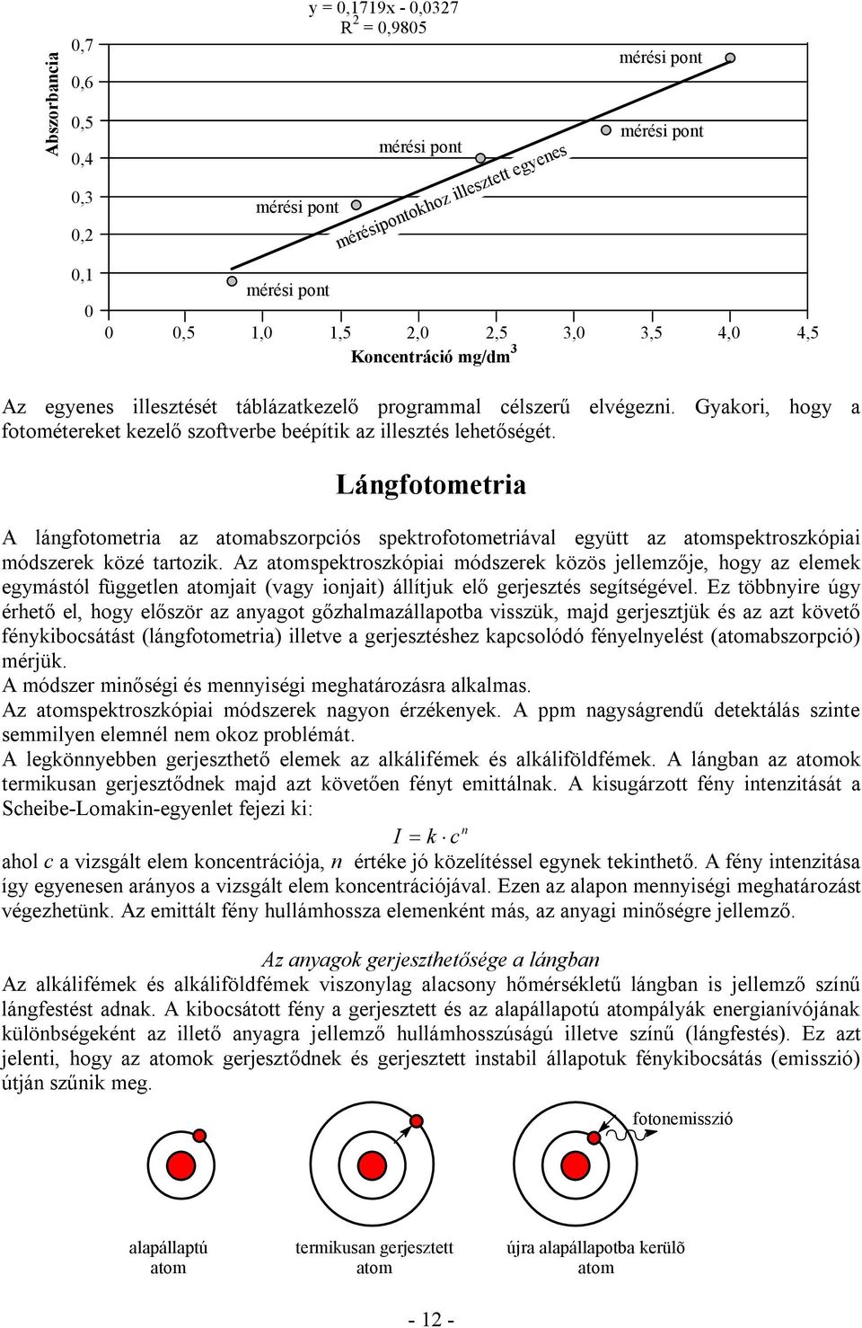 Lángfotometria A lángfotometria az atomabszorpciós spektrofotometriával együtt az atomspektroszkópiai módszerek közé tartozik.