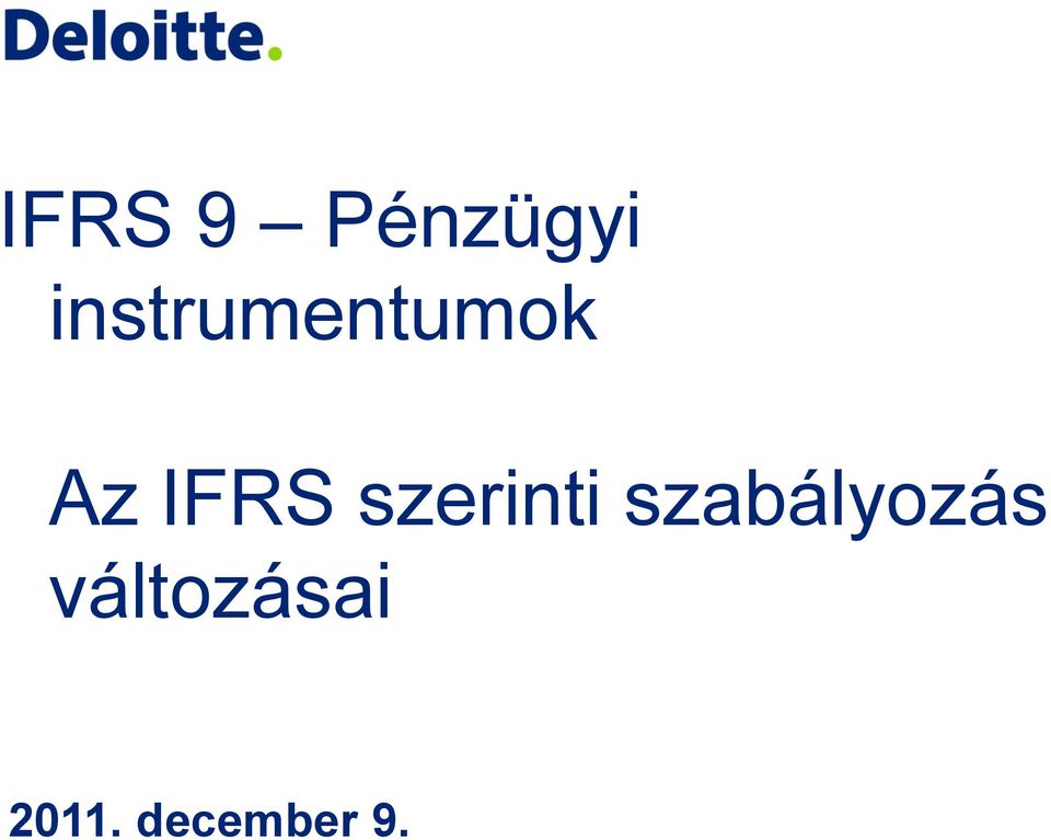 IFRS szerinti