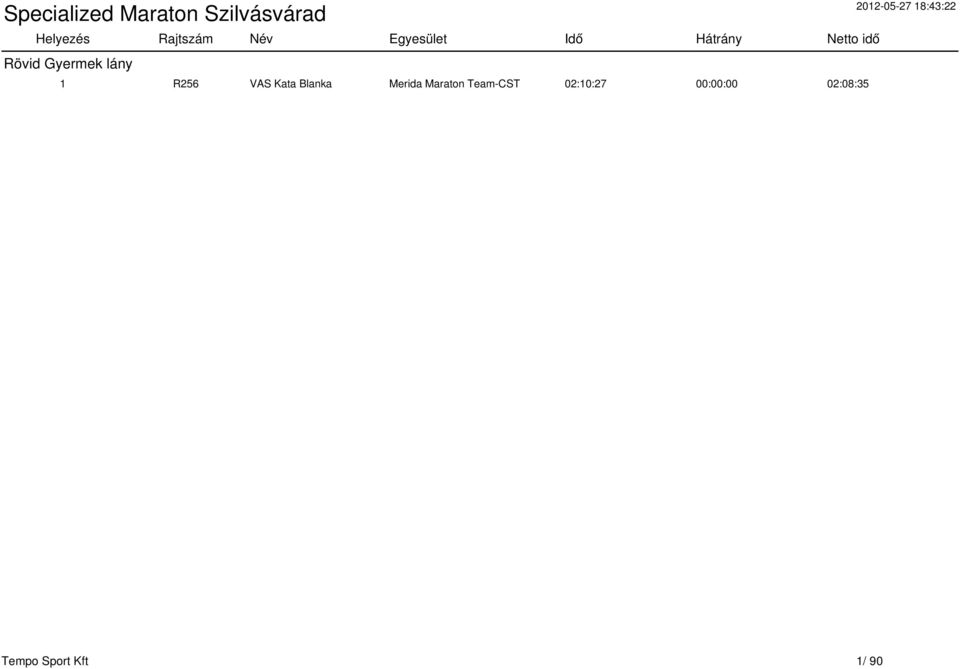 Maraton Team-CST 02:10:27