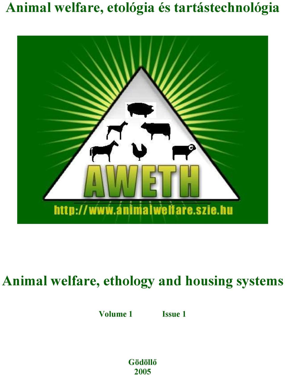 welfare, ethology and housing