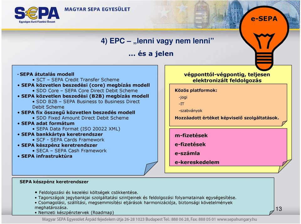 SDD B2B SEPA Business to Business Direct Debit Scheme SEPA fix összegű közvetlen beszedés modell SDD Fixed Amount Direct Debit Scheme SEPA adat formátum SEPA Data Format (ISO 20022 XML) SEPA