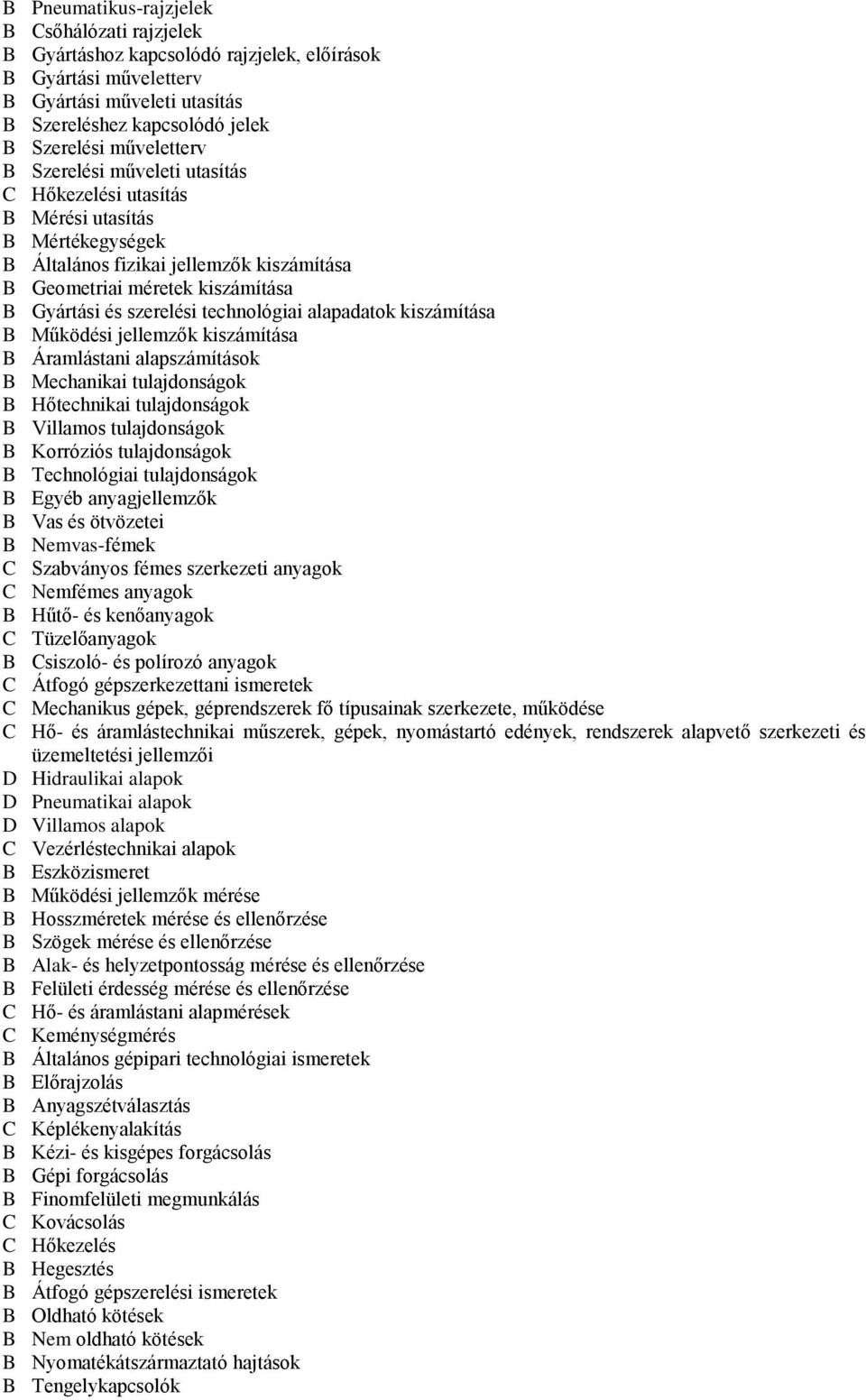 alapadatok kiszámítása B Működési jellemzők kiszámítása B Áramlástani alapszámítások B Mechanikai tulajdonságok B Hőtechnikai tulajdonságok B Villamos tulajdonságok B Korróziós tulajdonságok B