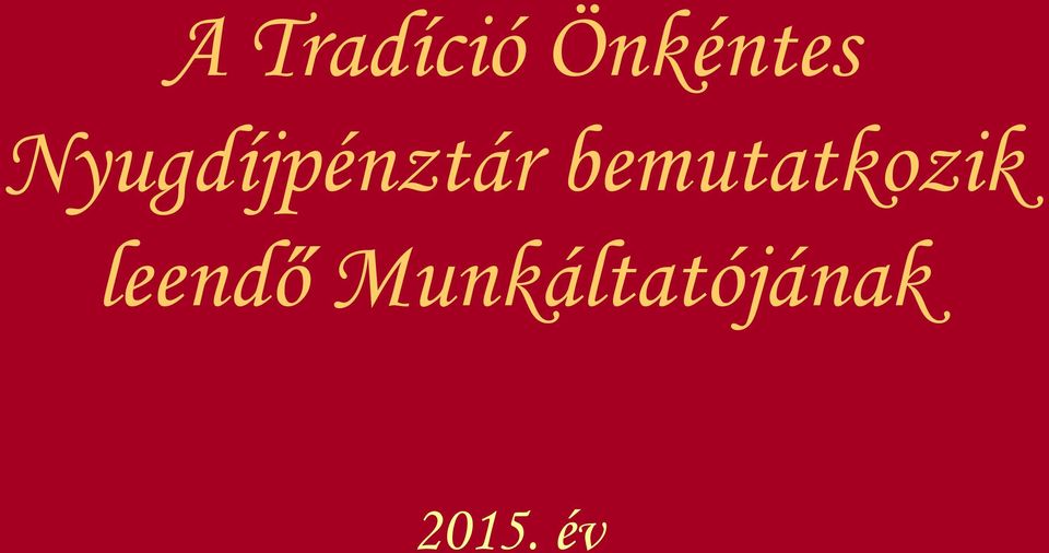 bemutatkozik leendő