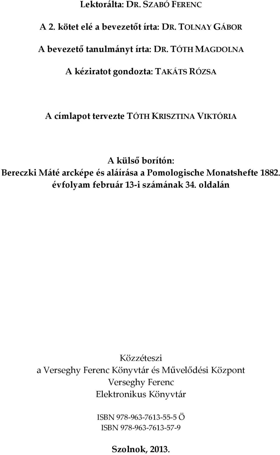 Máté arcképe és aláírása a Pomologische Monatshefte 1882. évfolyam február 13-i számának 34.